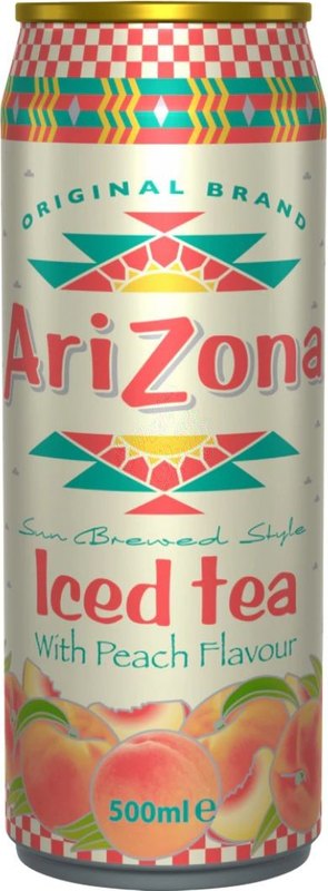 Arizona Iced Tea Peach 500ml Can - Case