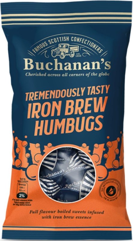 Buchanan's Iron Brew Humbugs 140g - Case