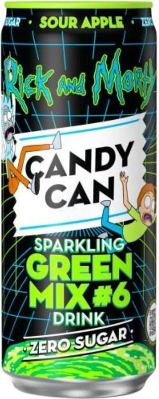 Candy Can Rick and Morty Green Mix 330ml - Case