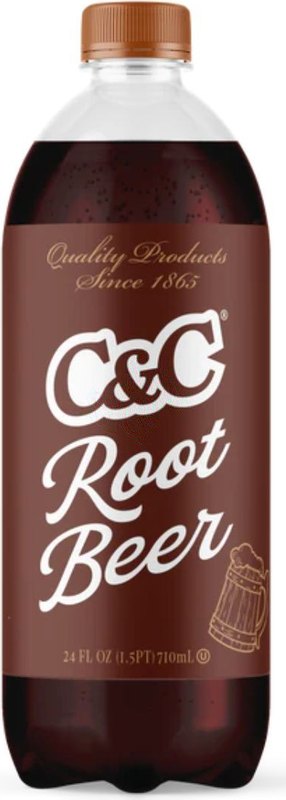 C&C Soda Root Beer Bottle 710ml - Case
