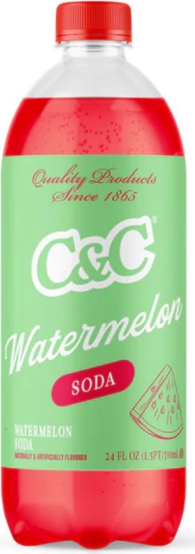 C&C Soda Watermelon Bottle 710ml - Case
