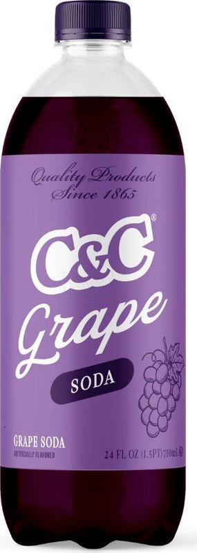 C&C Soda Grape Bottle 710ml - Case