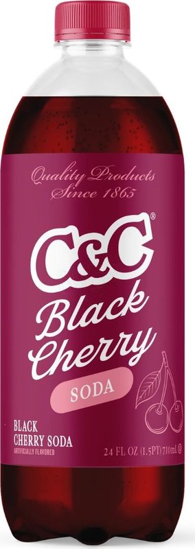 C&C Soda Black Cherry Bottle 710ml - Case