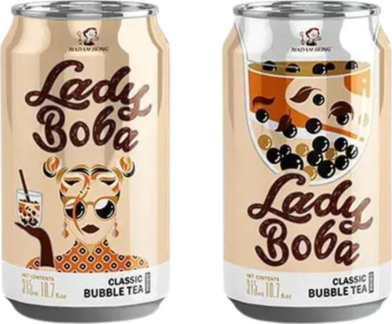 Madam Hong Lady Boba Classic Bubble Tea 315ml - Case